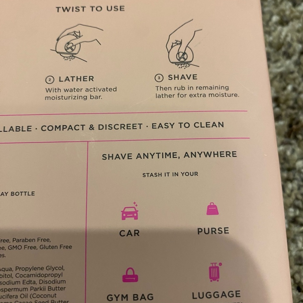 SPHYNX All-In-One Portable Razor - Pink - Picture 4 of 10